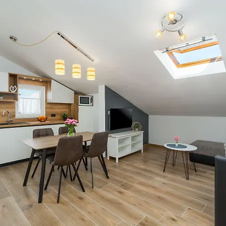 公寓 Modernes Nur 250 Meter Zum Mit Privatem Balkon, Grill, Wifi 波雷奇